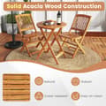 Pikkukuva 7 / 8: Patio Folding Bistro Set, 18,5x23,5x33,5 tuumaa, luonnonbeige
