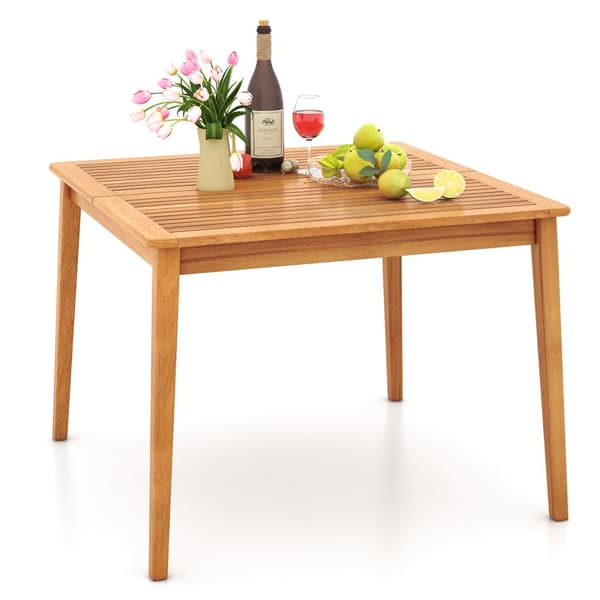 Spisebord, 39x39x30 tommer, Natur