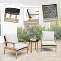Pikkukuva 8 / 8: Patiokalustesarja, 30x25,5x29,5 tuumaa, Musta