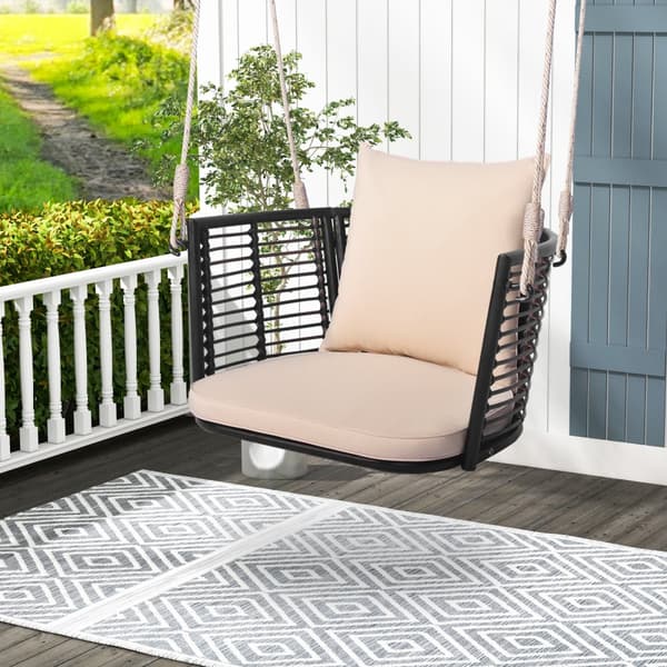 Riippuva istuin, 30,5x24,5x15 tuumaa, ruskea, beige