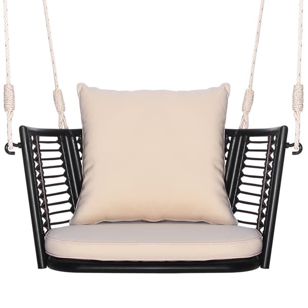 Riippuva istuin, 30,5x24,5x15 tuumaa, ruskea, beige