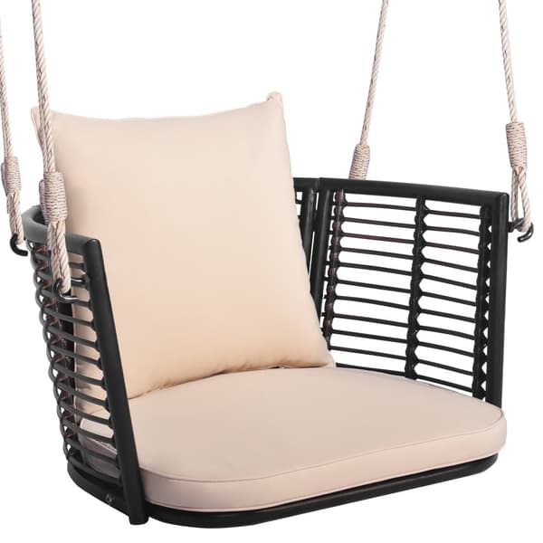 Riippuva istuin, 30,5x24,5x15 tuumaa, ruskea, beige