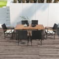 Pikkukuva 3 / 8: Patio-ruokatuolit, 2 kpl, 24,5x22x35 tuumaa, ruskea
