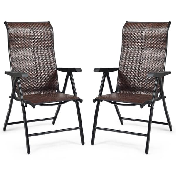 Utemöbelstol för uteplats, 28x23x33.5-44 tum, Brun