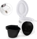 Miniatyrbillede 2 af 3: Transportabel Rejsetoilet, 41x49x34 cm, Hvid