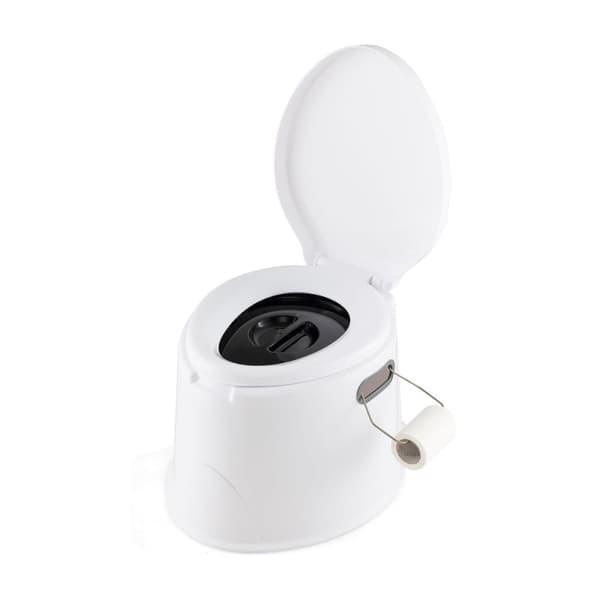 Transportabel Rejsetoilet, 41x49x34 cm, Hvid