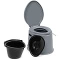 Miniatyrbillede 5 af 8: Transportabelt toilet, 41x49x34 cm, Grå