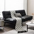 Miniatyrbild 2 av 8: Bäddsoffa Futon, 183x88x83 cm, Svart