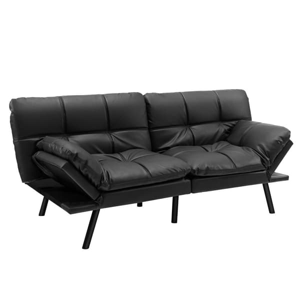 Bäddsoffa Futon, 183x88x83 cm, Svart