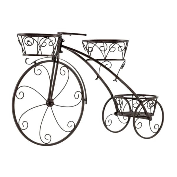 Blomstervagn, 85x25x50 cm, Svart