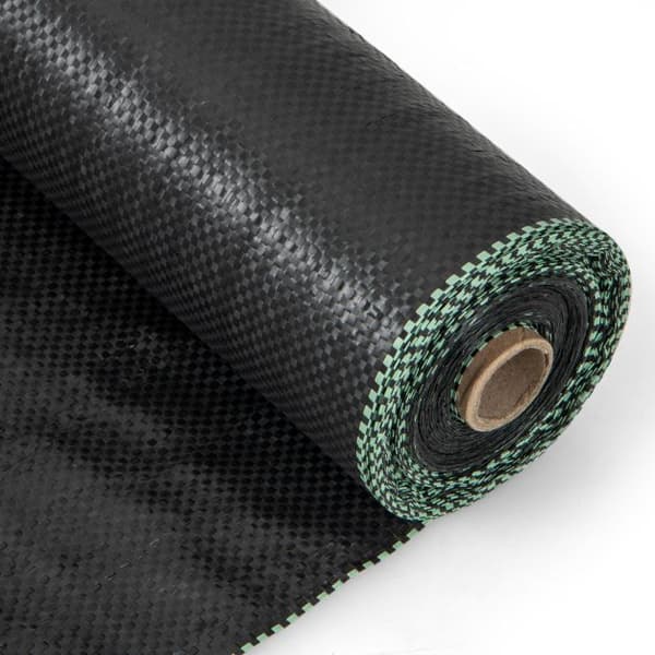 Ukrudtsbarriere Stof, 25x2 m, Sort