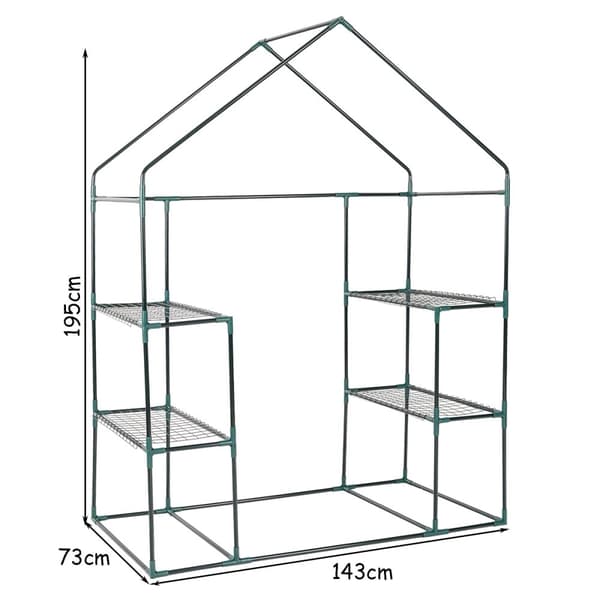 Drivhus, 143x73x195 cm, Transparent