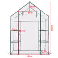 Miniatyrbillede 4 af 8: Drivhus, 143x73x195 cm, Transparent