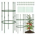 Pikkukuva 4 / 8: Puutarhan köynnöstuki, 3 kpl puutarhan köynnöstukea 40"/60" korkeat kasvituet klipsien ja sidosten kanssa-S, 20x40"/20x60", Vihreä