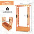 Miniatyrbillede 5 af 8: Forhøjet plantekasse, 79x17.5x45 cm, Orange