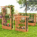 Miniatyrbillede 6 af 8: Forhøjet plantekasse, 79x17.5x45 cm, Orange