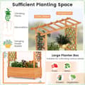 Miniatyrbillede 8 af 8: Forhøjet plantekasse, 79x17.5x45 cm, Orange