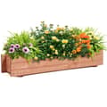 Miniatyrbillede 3 af 8: Plantekasse, 36x7x6 tommer, Brun