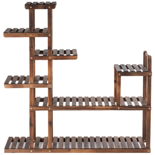 Blomstervagn, 120x25x120 cm, Brun