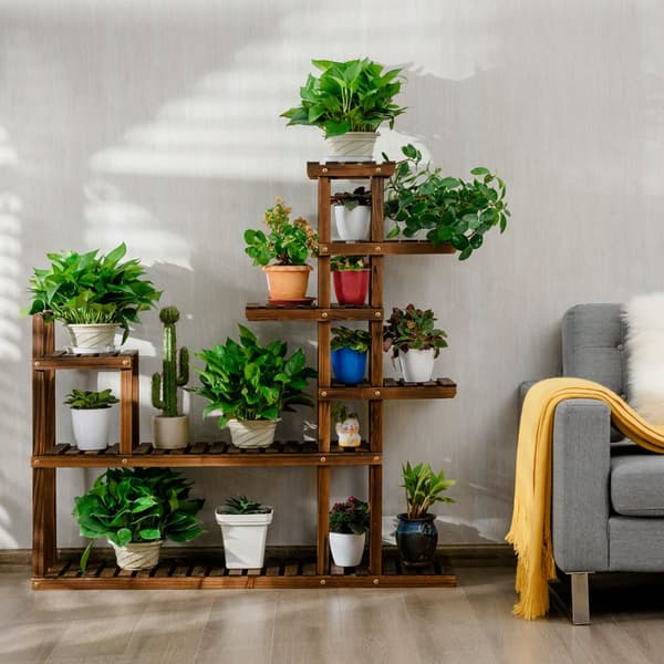 Blomstervagn, 120x25x120 cm, Brun