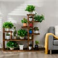 Miniatyrbild 1 av 8: Blomstervagn, 120x25x120 cm, Brun