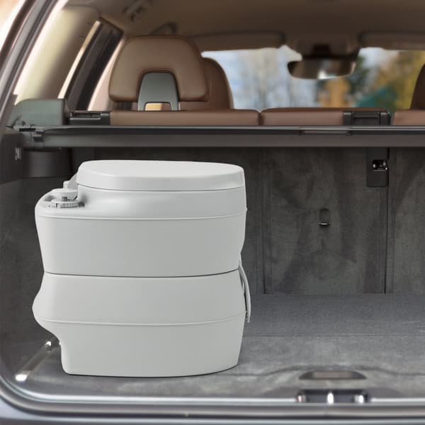 Transportabelt toilet, 10x8", Grå