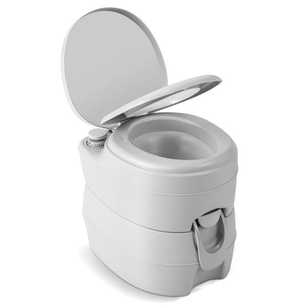 Transportabelt toilet, 10x8", Grå