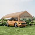 Miniatyrbillede 3 af 8: Carport Telt Garage, 600x301x285 cm, Gul
