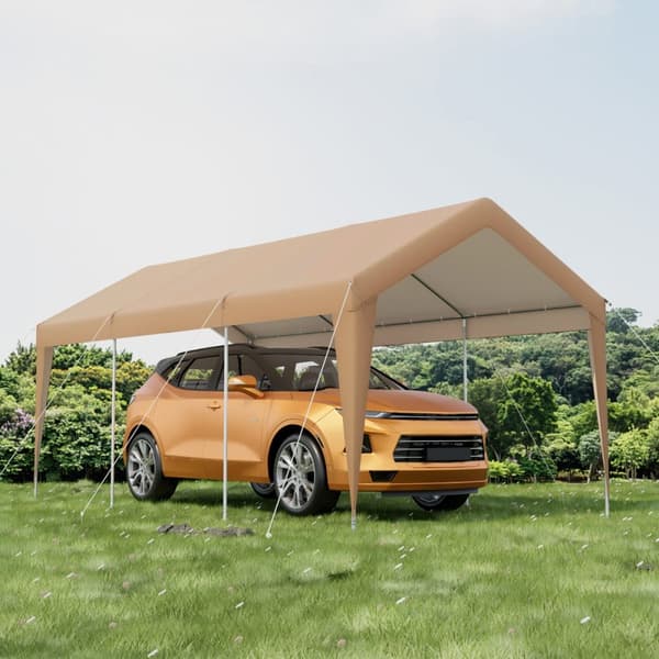 Carport Telt Garage, 600x301x285 cm, Gul