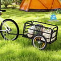 Miniatyrbillede 5 af 8: Cykeltrailer, 145,5x61x58 cm, Sort Blå