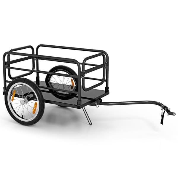 Cykeltrailer, 145,5x61x58 cm, Sort Blå
