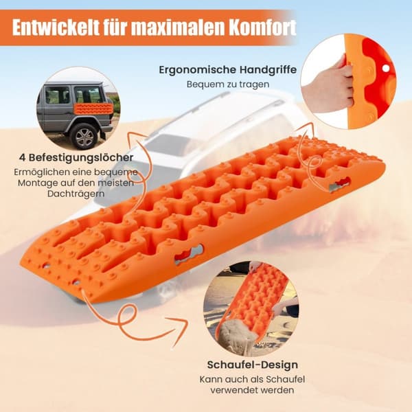 Draghjälp Sandark, 107x31x7 cm, Orange