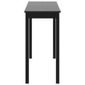Miniatyrbild 3 av 6: vidaXL Barbord MDF svart 115x55x107 cm