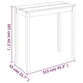 Miniatyrbild 5 av 6: vidaXL Barbord MDF svart 115x55x107 cm