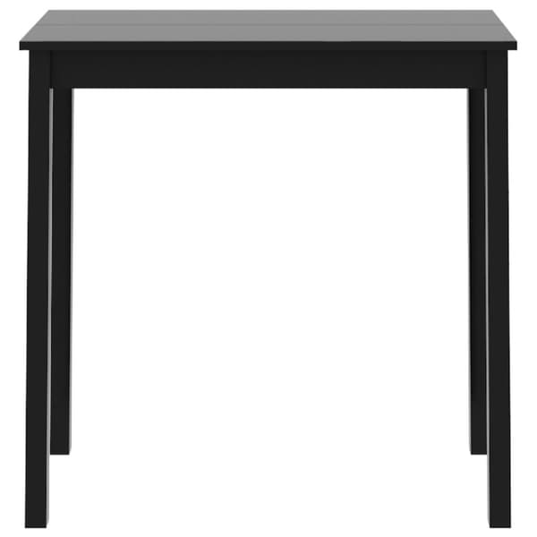vidaXL Barbord MDF svart 115x55x107 cm