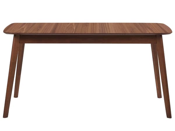 Matbord Mörk Trä 150 x 90 cm Träben Rektangulär Minimalistisk Skandinavisk Kök