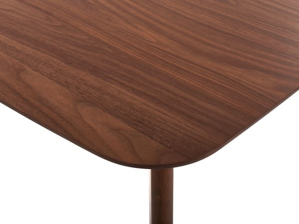 Matbord Mörk Trä 150 x 90 cm Träben Rektangulär Minimalistisk Skandinavisk Kök