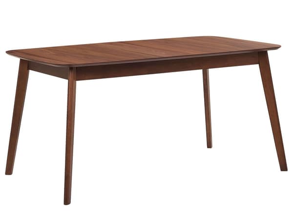 Matbord Mörk Trä 150 x 90 cm Träben Rektangulär Minimalistisk Skandinavisk Kök