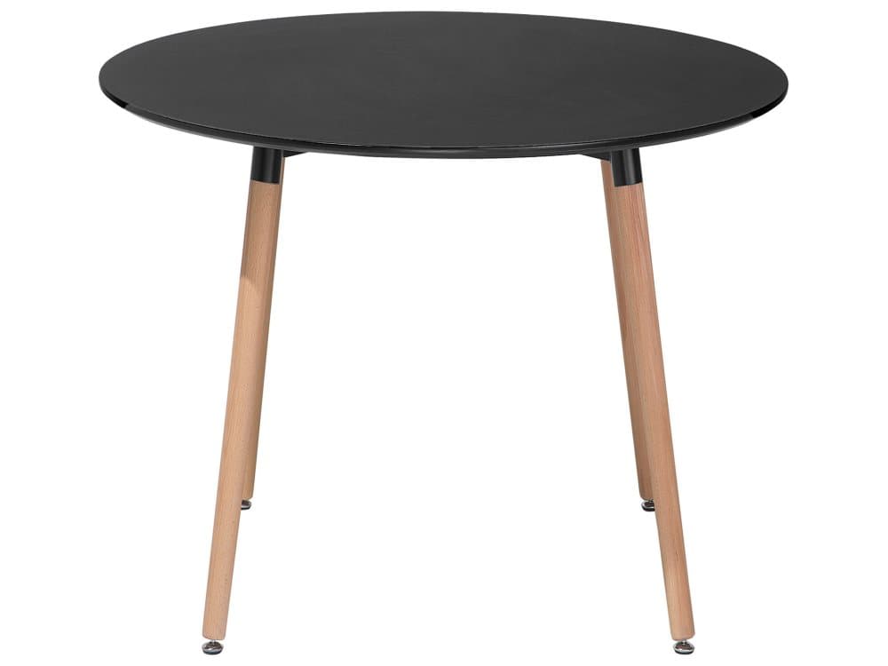 Matbord 90 cm svart BOVIO
