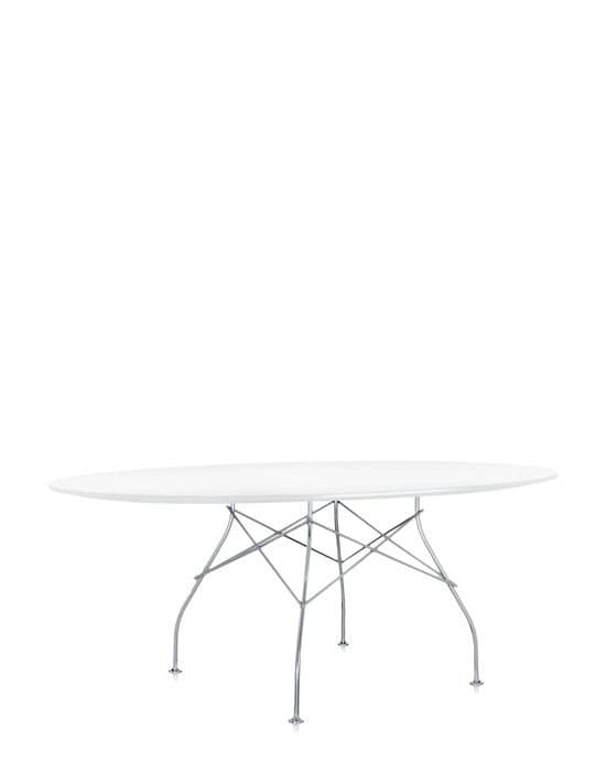 Bord Glossy Ovalt