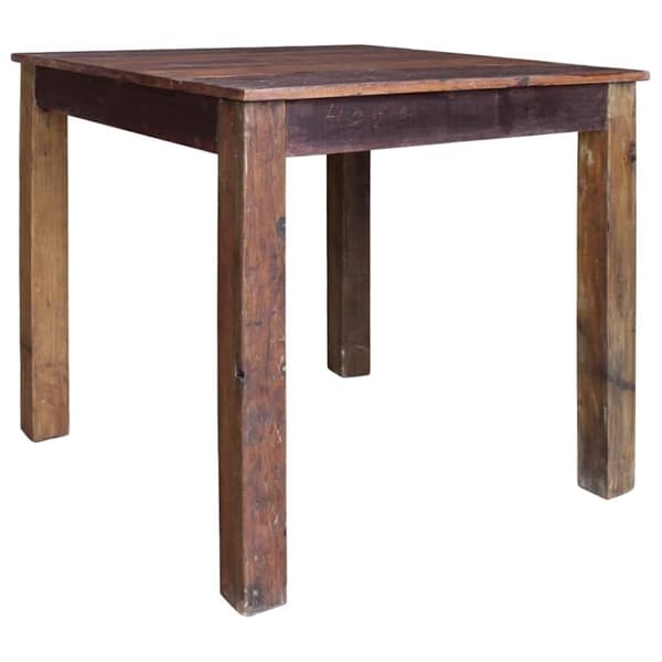 vidaXL Ruokapöytä täysi mahonki 82x80x76 cm