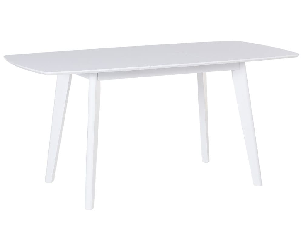 Matbord hopfällbart 120/160 x 80 cm vit SANFORD