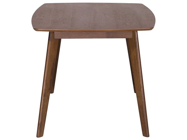 Matbord Mörk trä Faner 150 x 90 cm Rektangulär Traditionell Stil