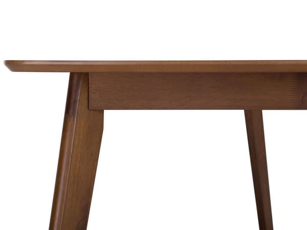 Matbord Mörk trä Faner 150 x 90 cm Rektangulär Traditionell Stil