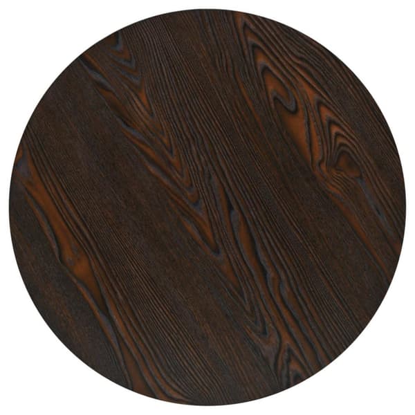 vidaXL Bistrobord MDF och stål rund 60x75 cm mörk aska