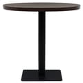 Miniatyrbillede 3 af 6: vidaXL bistrobord MDF og stål rund 80 x 75 cm mørk aske