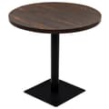 Miniatyrbillede 1 af 6: vidaXL bistrobord MDF og stål rund 80 x 75 cm mørk aske