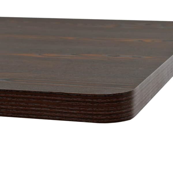 vidaXL bistrobord MDF og stål firkantet 80 x 80 x 75 cm mørk aske