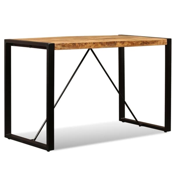 vidaXL Matbord massivt grovt mangoträ 120 cm