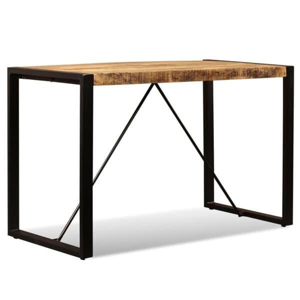 vidaXL Matbord massivt grovt mangoträ 120 cm